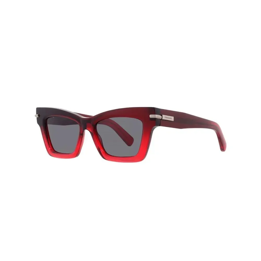 New Salvatore Ferragamo SF2031S 615 Women’s Burgundy Square Frame Sunglasses